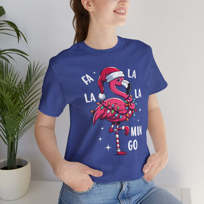 Fa La La-Mingo Funny Flamingo Unisex Christmas T-Shirt