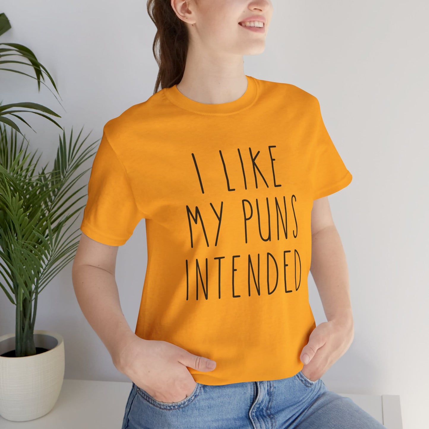 I Like My Puns Intended Funny Unisex T-Shirt