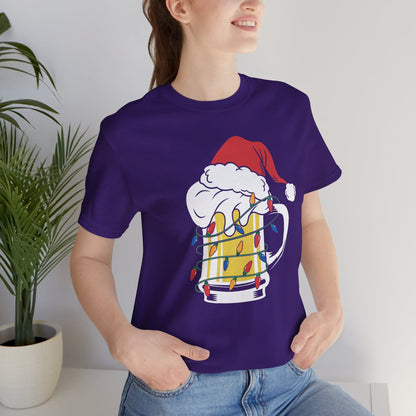 Christmas Beer And Lights Funny Unisex T-Shirt