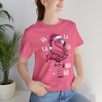 Fa La La-Mingo Funny Flamingo Unisex Christmas T-Shirt