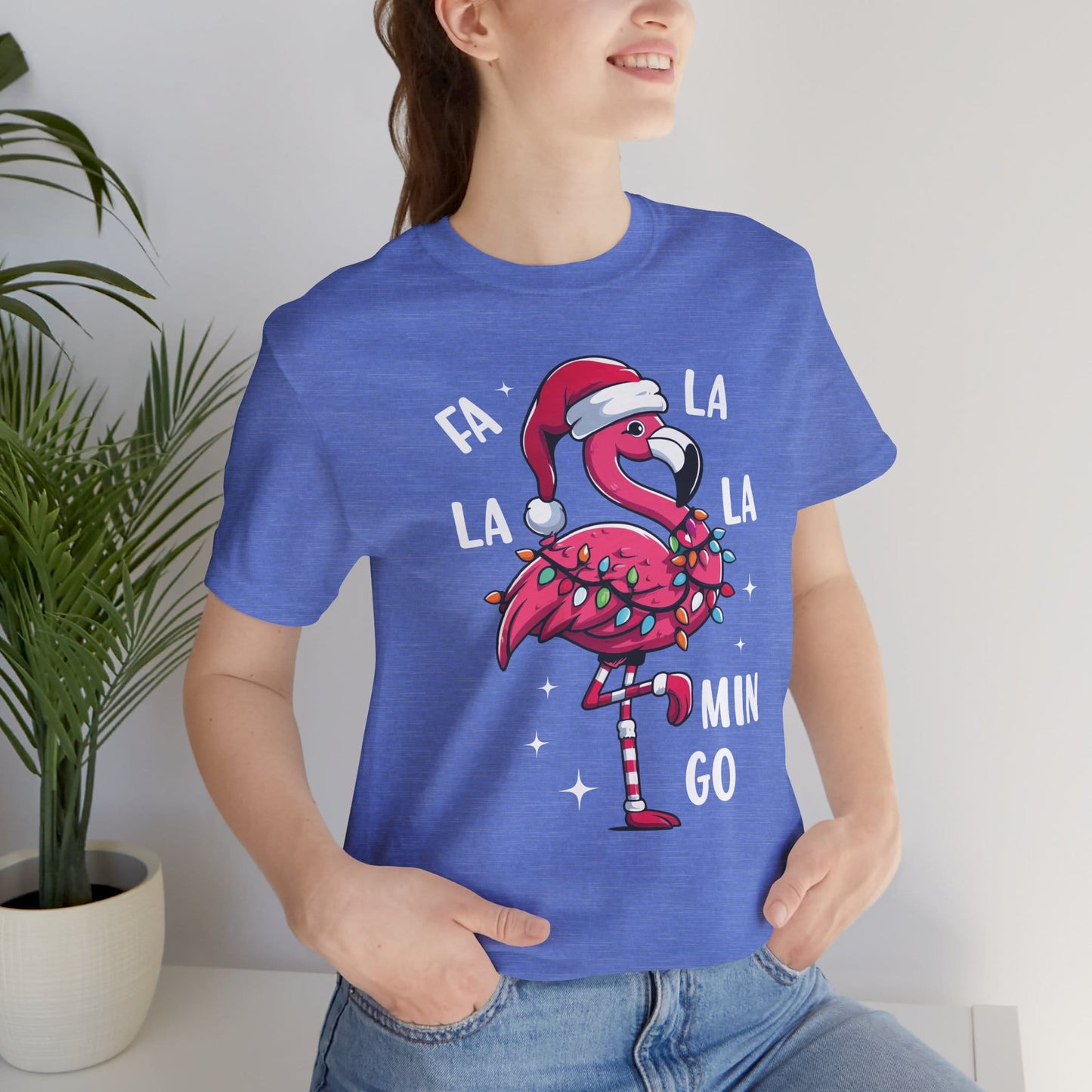 Fa La La-Mingo Funny Flamingo Unisex Christmas T-Shirt