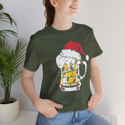 Christmas Beer And Lights Funny Unisex T-Shirt