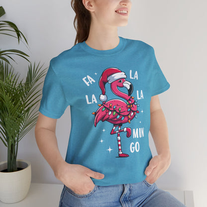 Fa La La-Mingo Funny Flamingo Unisex Christmas T-Shirt