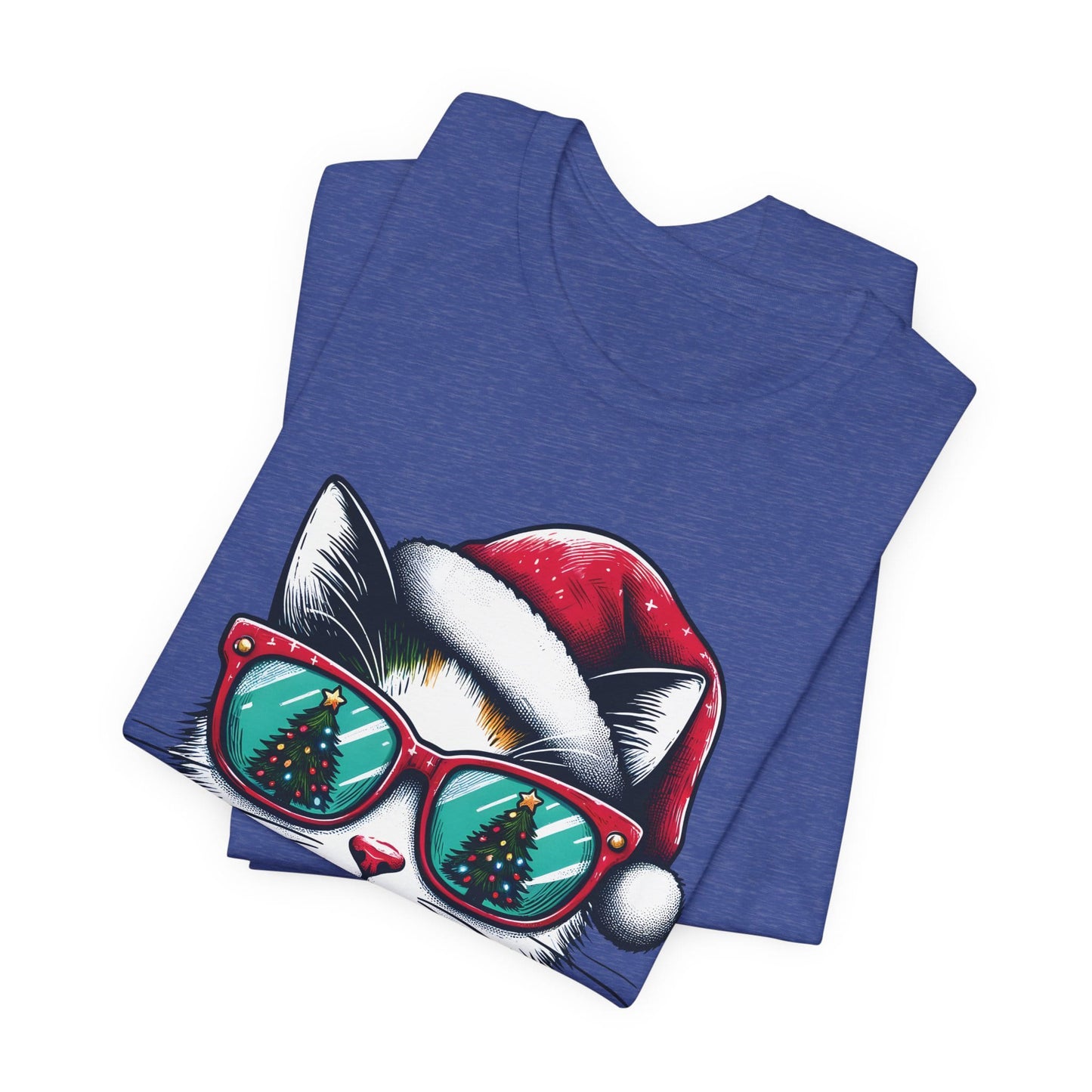 Meowy Christmas Funny Cool Cat Unisex T-Shirt