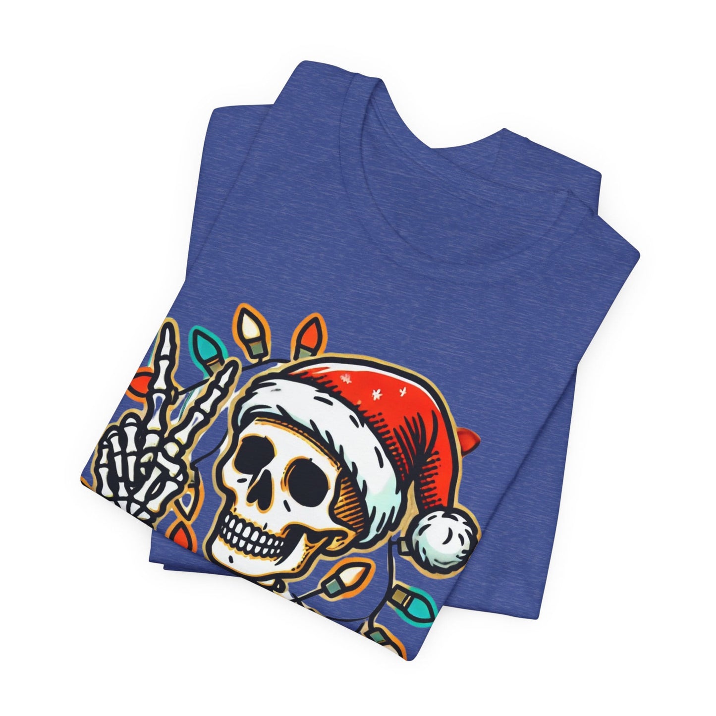 Merry And Bright Funny Skeleton Lights Christmas Unisex T-Shirt