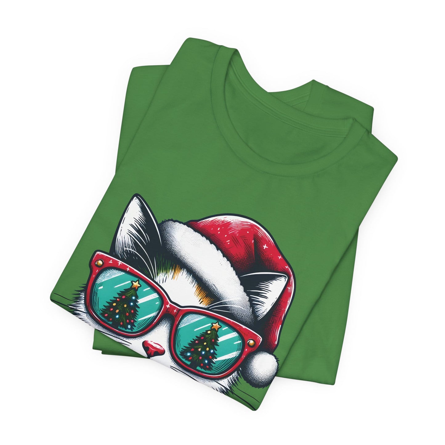 Meowy Christmas Funny Cool Cat Unisex T-Shirt