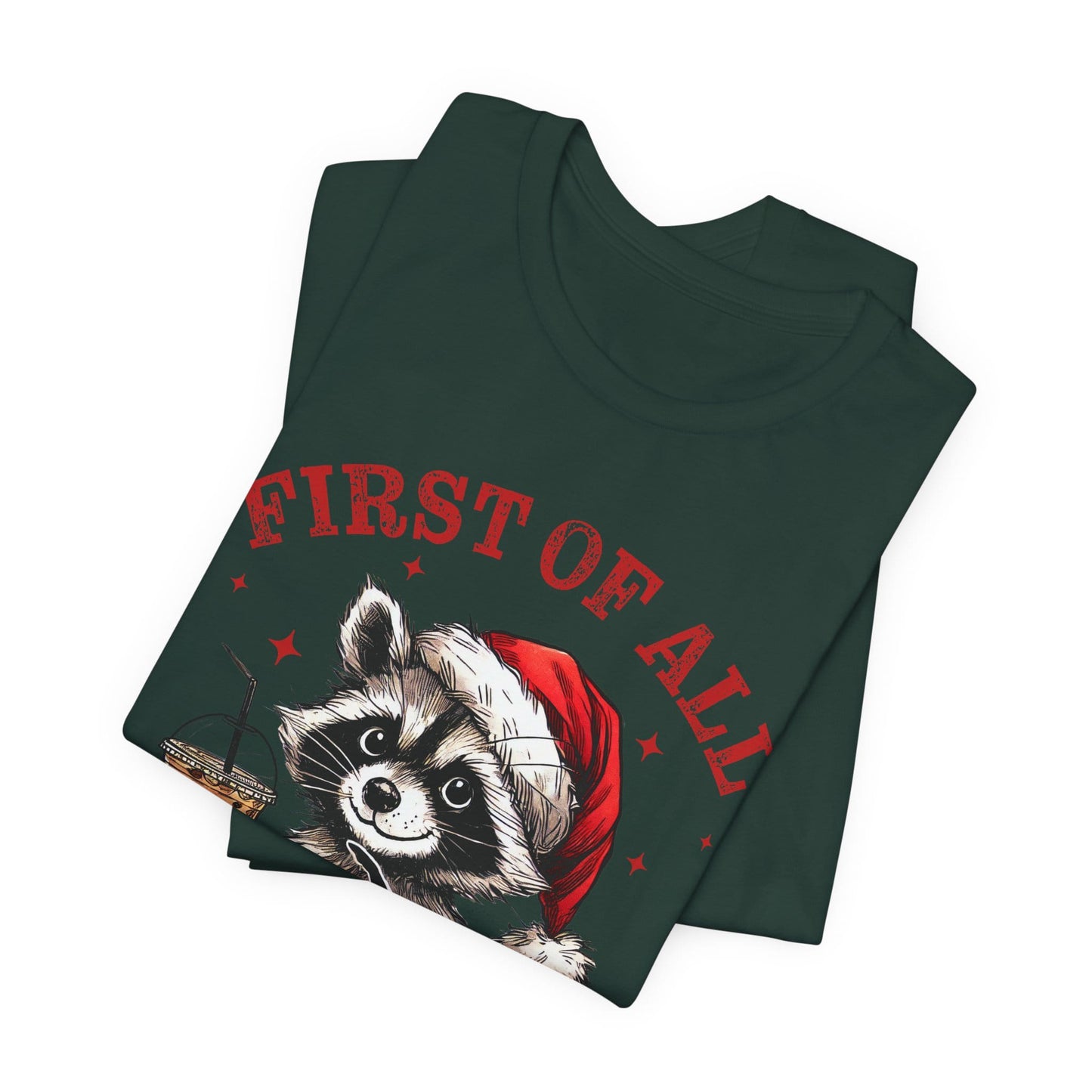 Raccoon I'm A Delight Funny Unisex Christmas T-Shirt