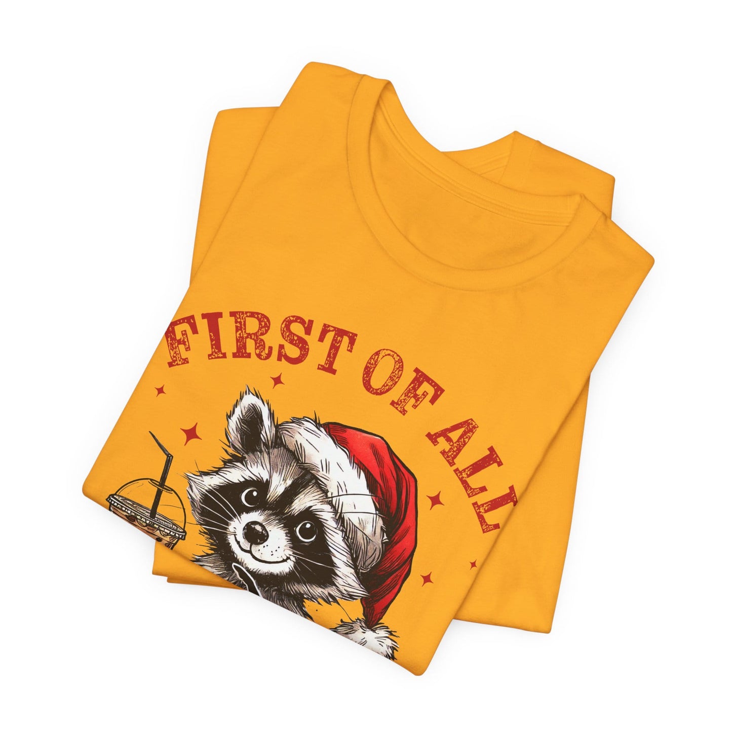 Raccoon I'm A Delight Funny Unisex Christmas T-Shirt