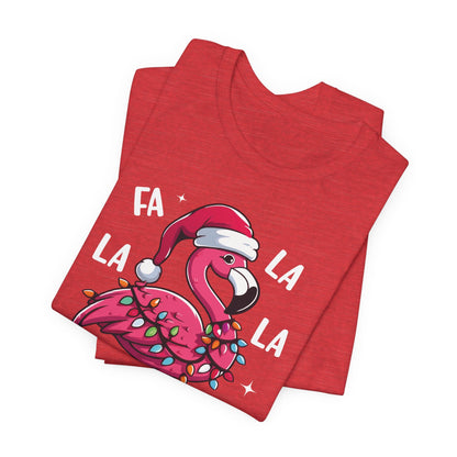 Fa La La-Mingo Funny Flamingo Unisex Christmas T-Shirt
