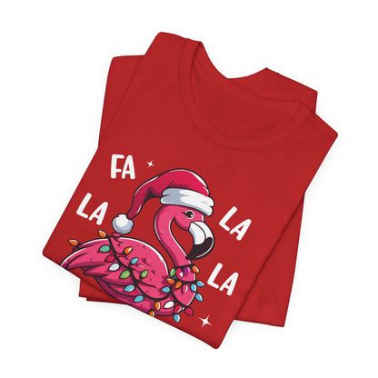 Fa La La-Mingo Funny Flamingo Unisex Christmas T-Shirt
