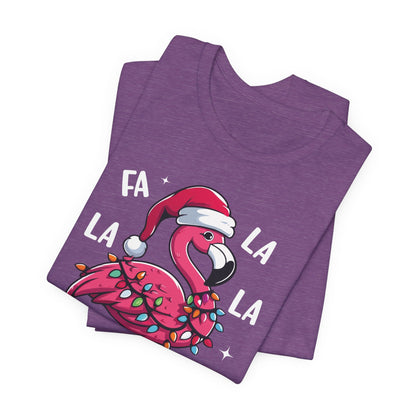 Fa La La-Mingo Funny Flamingo Unisex Christmas T-Shirt