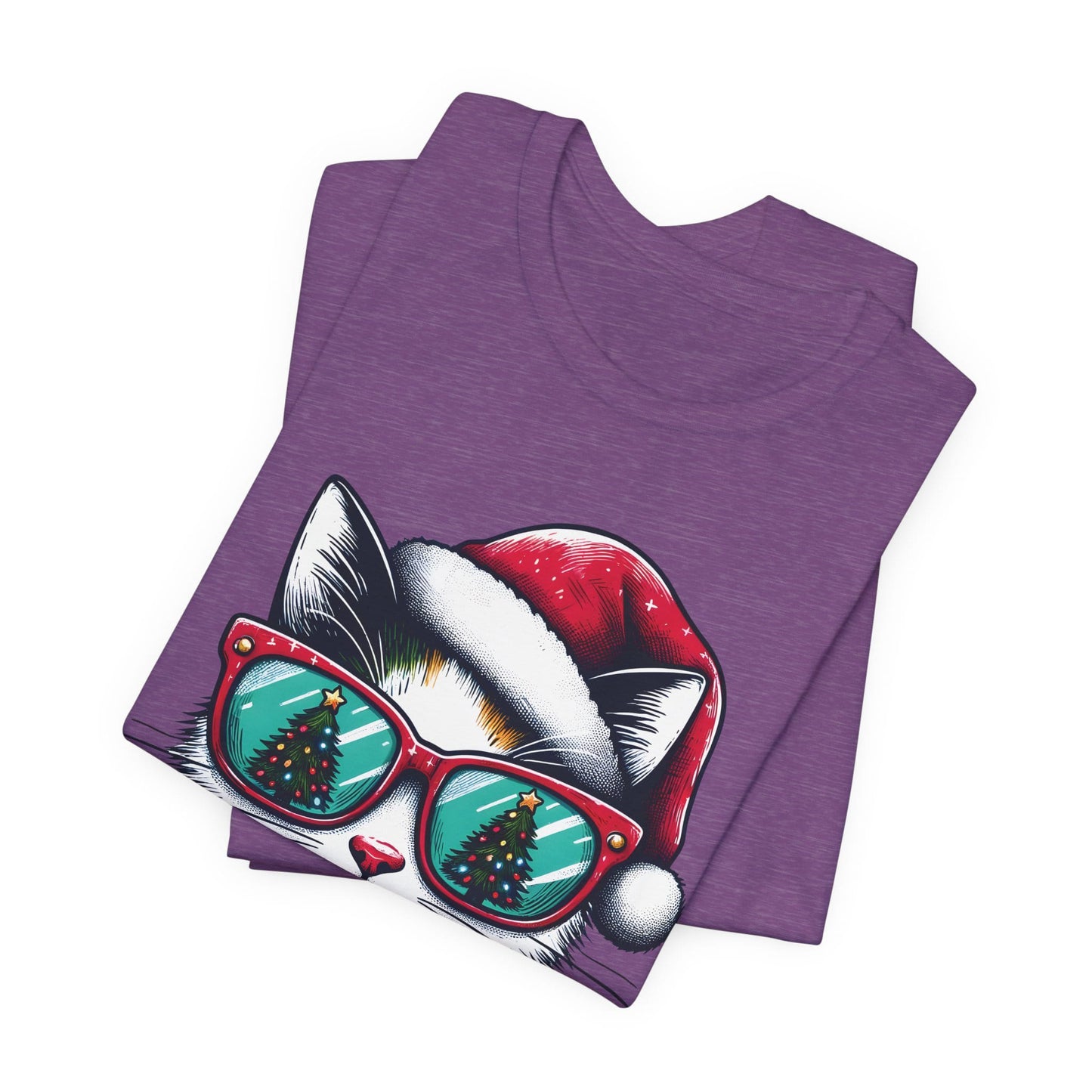Meowy Christmas Funny Cool Cat Unisex T-Shirt