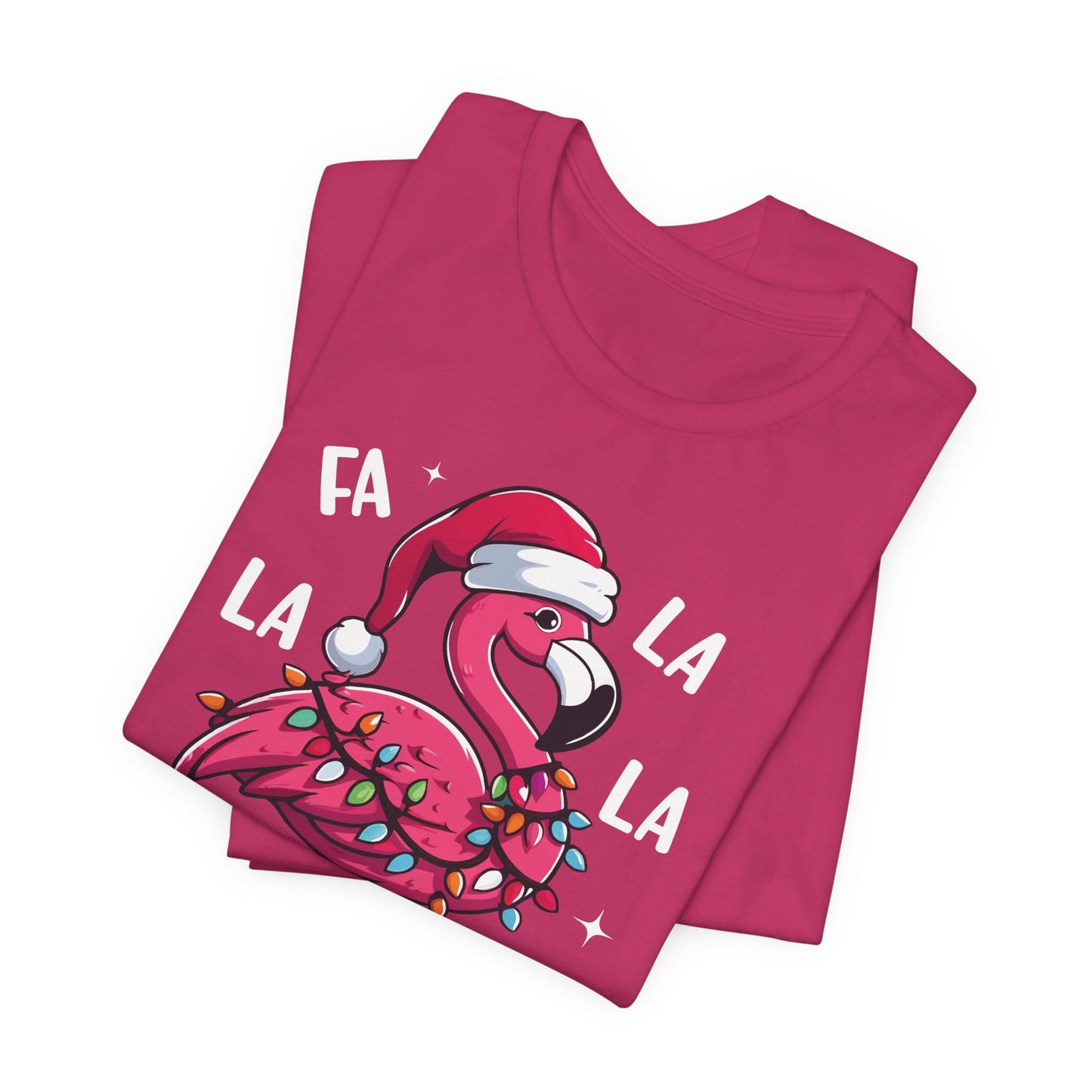 Fa La La-Mingo Funny Flamingo Unisex Christmas T-Shirt