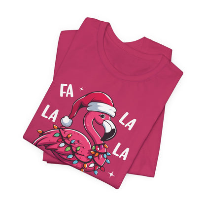 Fa La La-Mingo Funny Flamingo Unisex Christmas T-Shirt