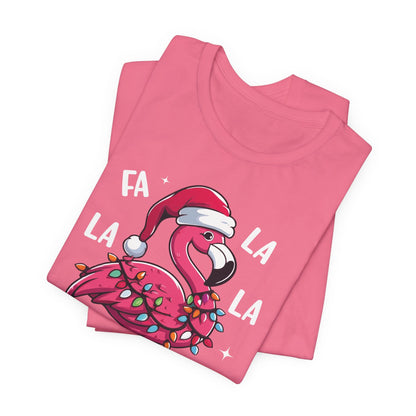 Fa La La-Mingo Funny Flamingo Unisex Christmas T-Shirt