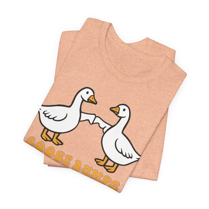 Goosebumps Ducks Geese Fist Pumping Funny Unisex Friendship Good Vibes T-shirt