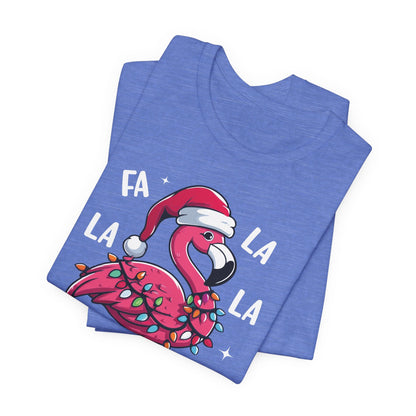 Fa La La-Mingo Funny Flamingo Unisex Christmas T-Shirt