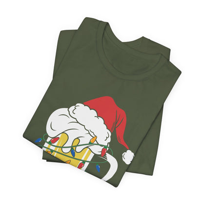 Christmas Beer And Lights Funny Unisex T-Shirt