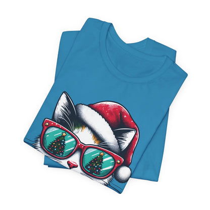 Meowy Christmas Funny Cool Cat Unisex T-Shirt