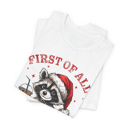 Raccoon I'm A Delight Funny Unisex Christmas T-Shirt