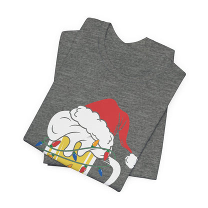 Christmas Beer And Lights Funny Unisex T-Shirt