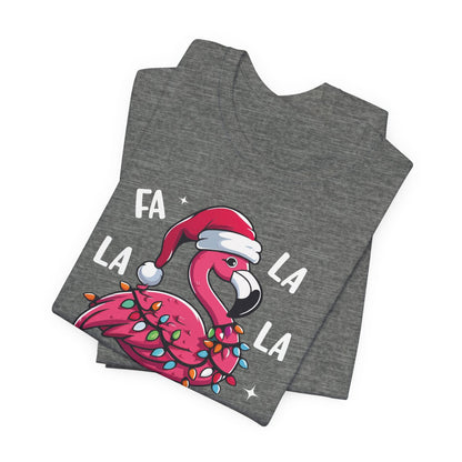 Fa La La-Mingo Funny Flamingo Unisex Christmas T-Shirt