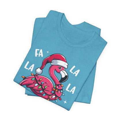Fa La La-Mingo Funny Flamingo Unisex Christmas T-Shirt