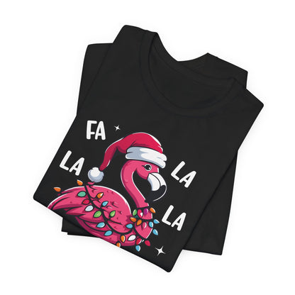 Fa La La-Mingo Funny Flamingo Unisex Christmas T-Shirt