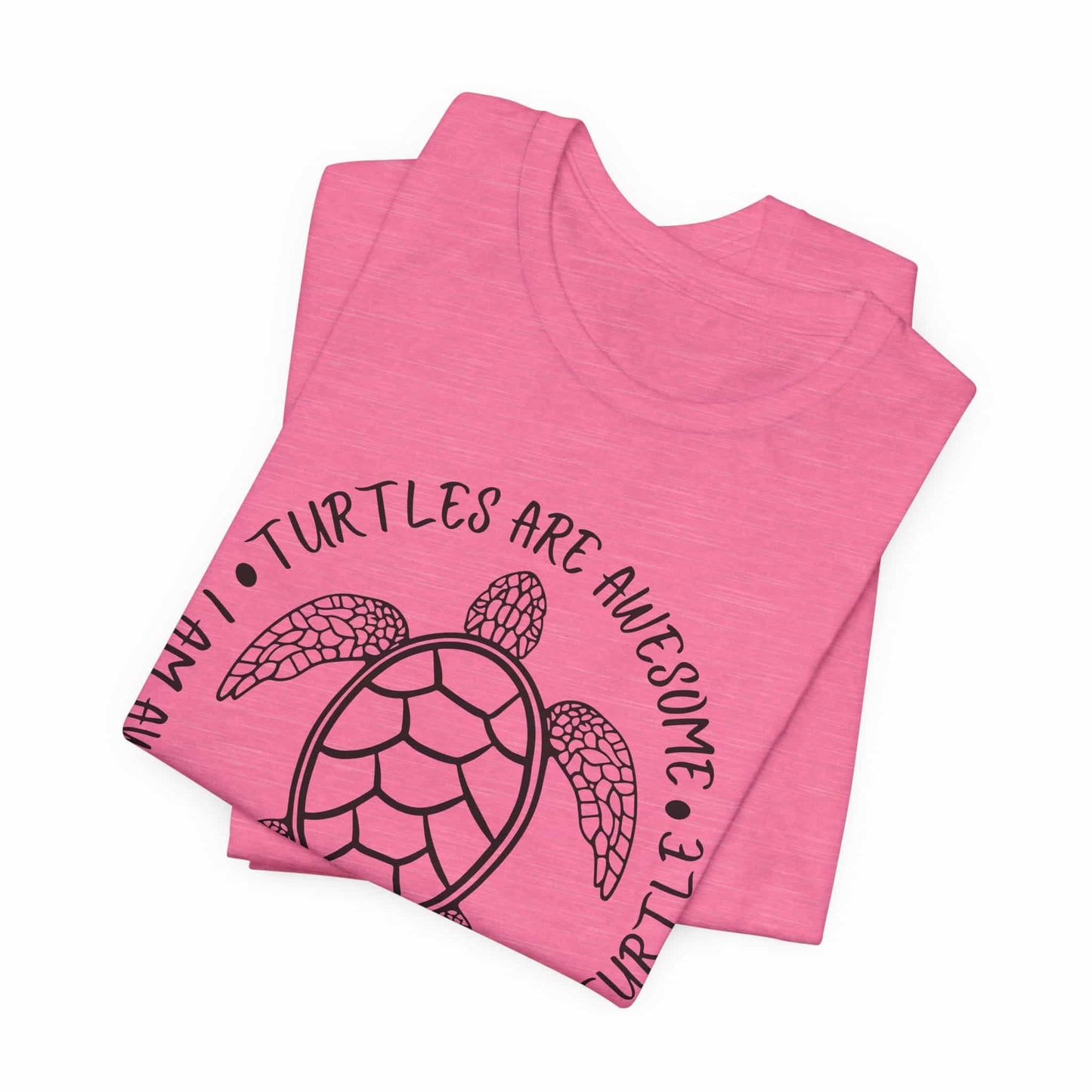 Turtles Are Awesome Therefore I Am A Turtle Funny Beach Unisex T-Shirt