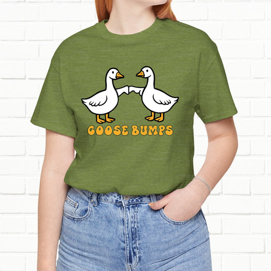 Goosebumps Ducks Geese Fist Pumping Funny Unisex Friendship Good Vibes T-shirt