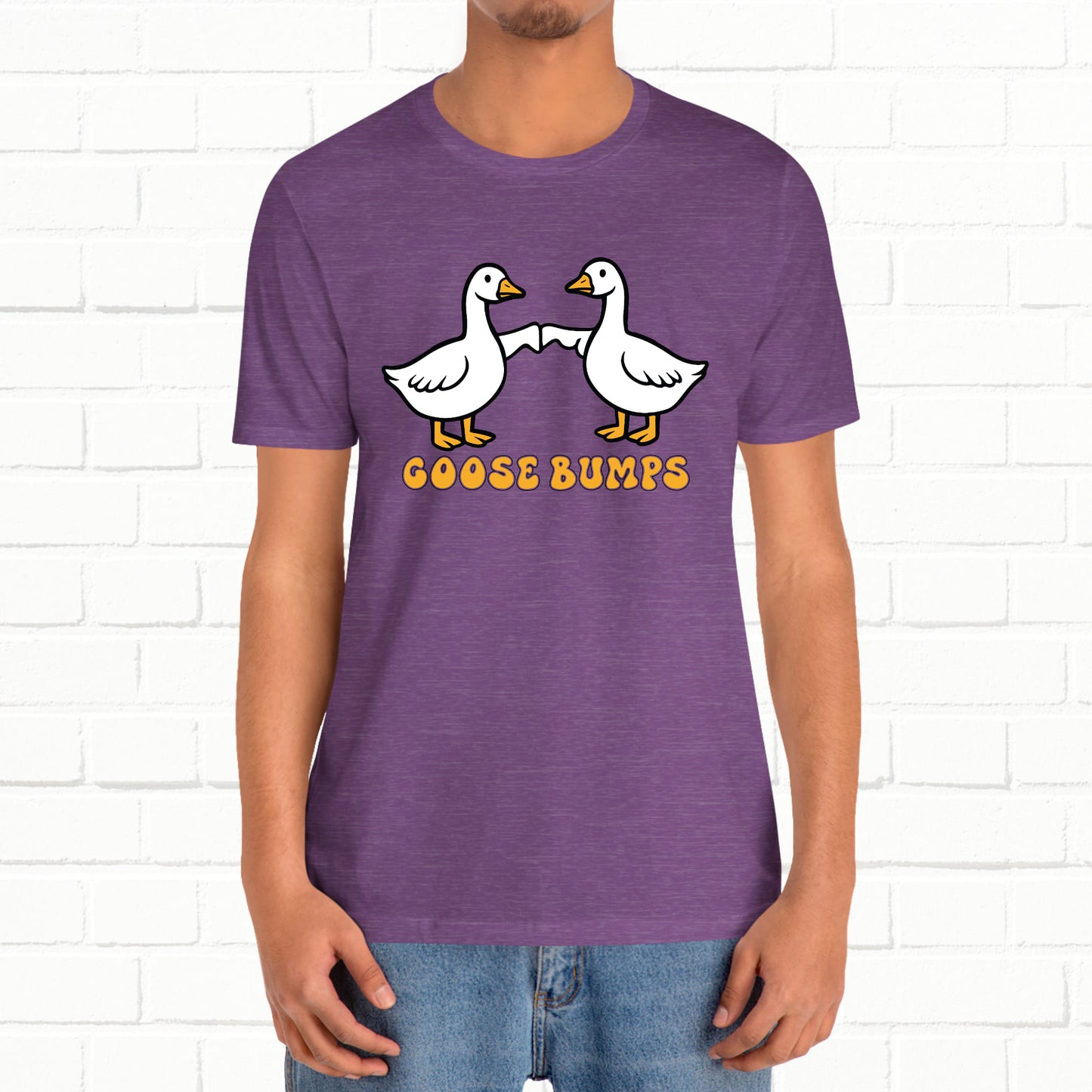 Goosebumps Ducks Geese Fist Pumping Funny Unisex Friendship Good Vibes T-shirt