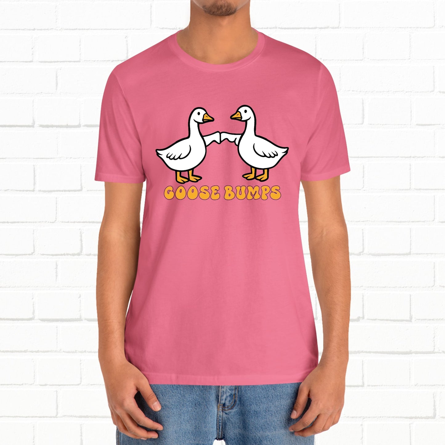 Goosebumps Ducks Geese Fist Pumping Funny Unisex Friendship Good Vibes T-shirt