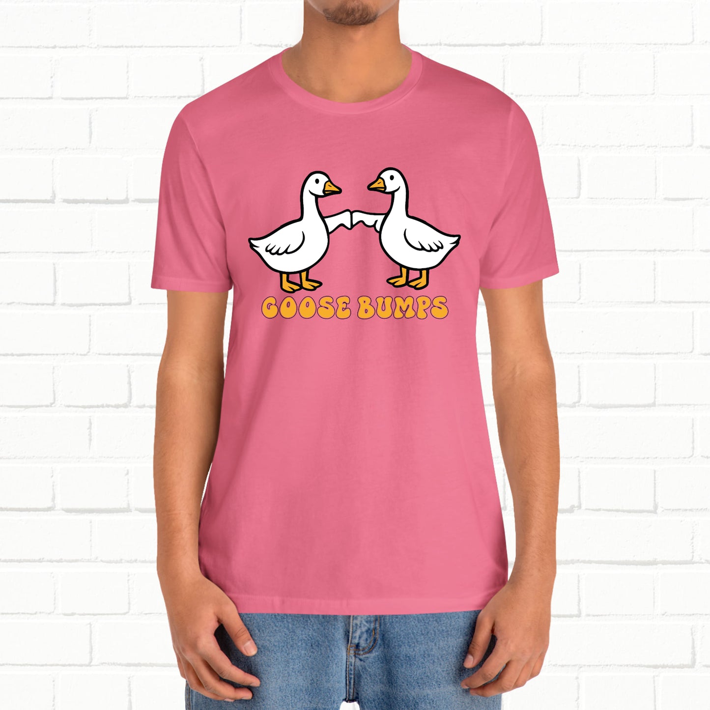 Goosebumps Ducks Geese Fist Pumping Funny Unisex Friendship Good Vibes T-shirt