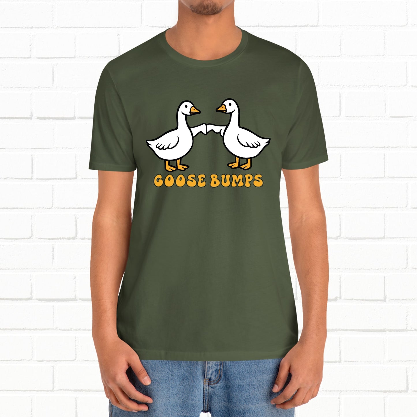 Goosebumps Ducks Geese Fist Pumping Funny Unisex Friendship Good Vibes T-shirt