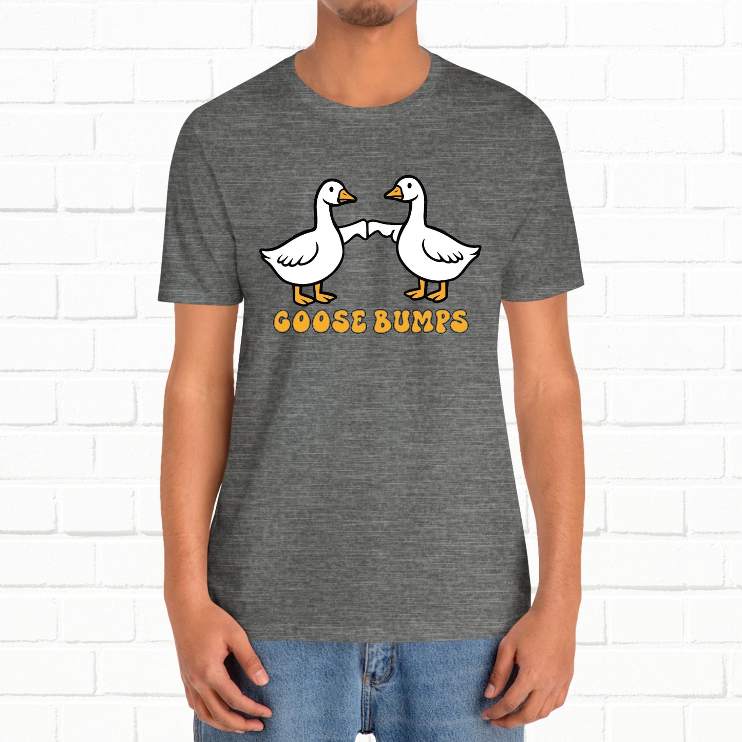 Goosebumps Ducks Geese Fist Pumping Funny Unisex Friendship Good Vibes T-shirt
