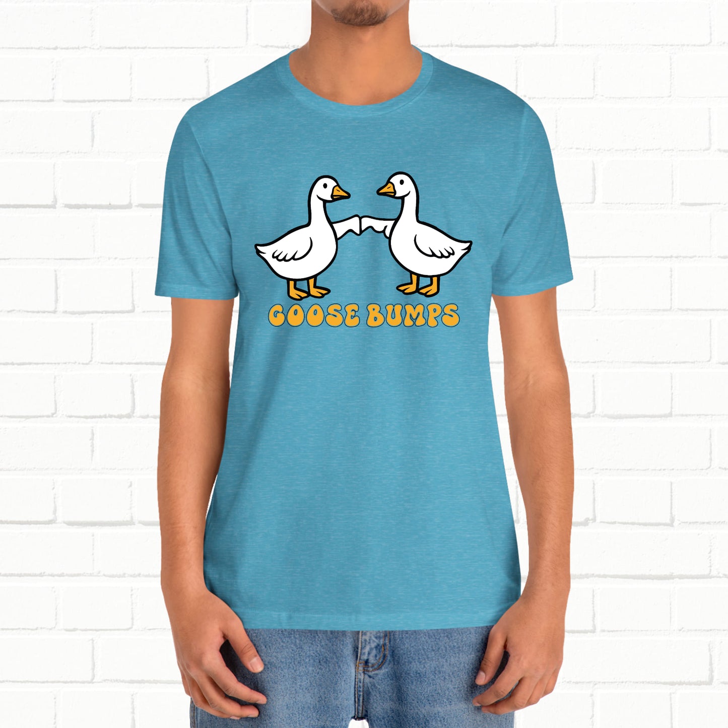 Goosebumps Ducks Geese Fist Pumping Funny Unisex Friendship Good Vibes T-shirt