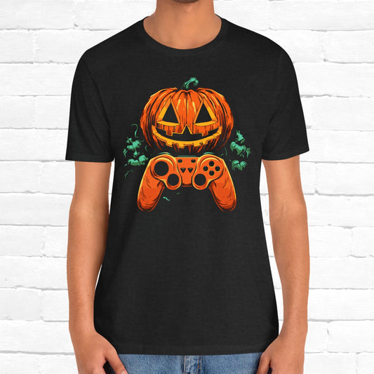 Pumpkin Gaming Controller Art Unisex T-Shirt