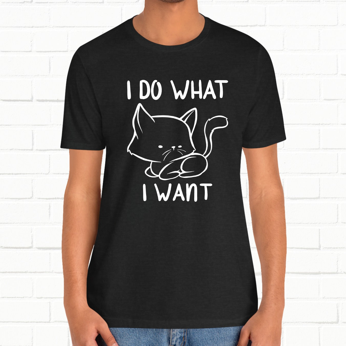 I Do What I Want Funny Cat Attitude Unisex T-Shirt
