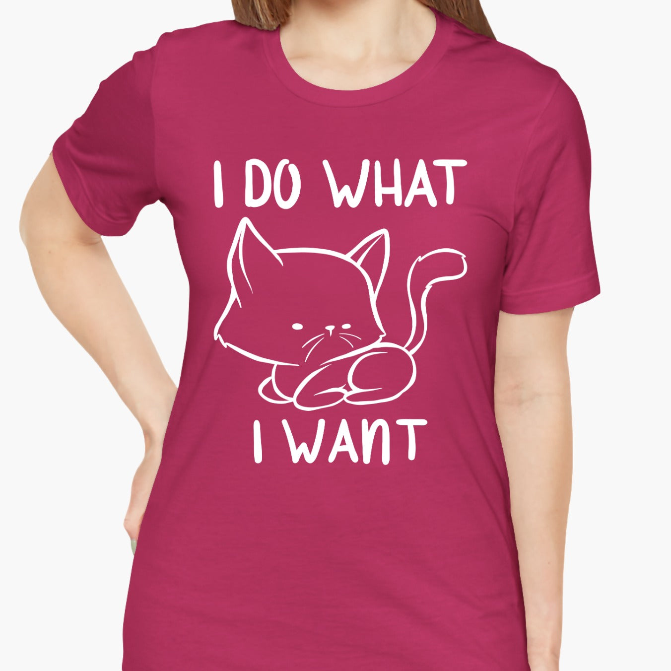 I Do What I Want Funny Cat Attitude Unisex T-Shirt