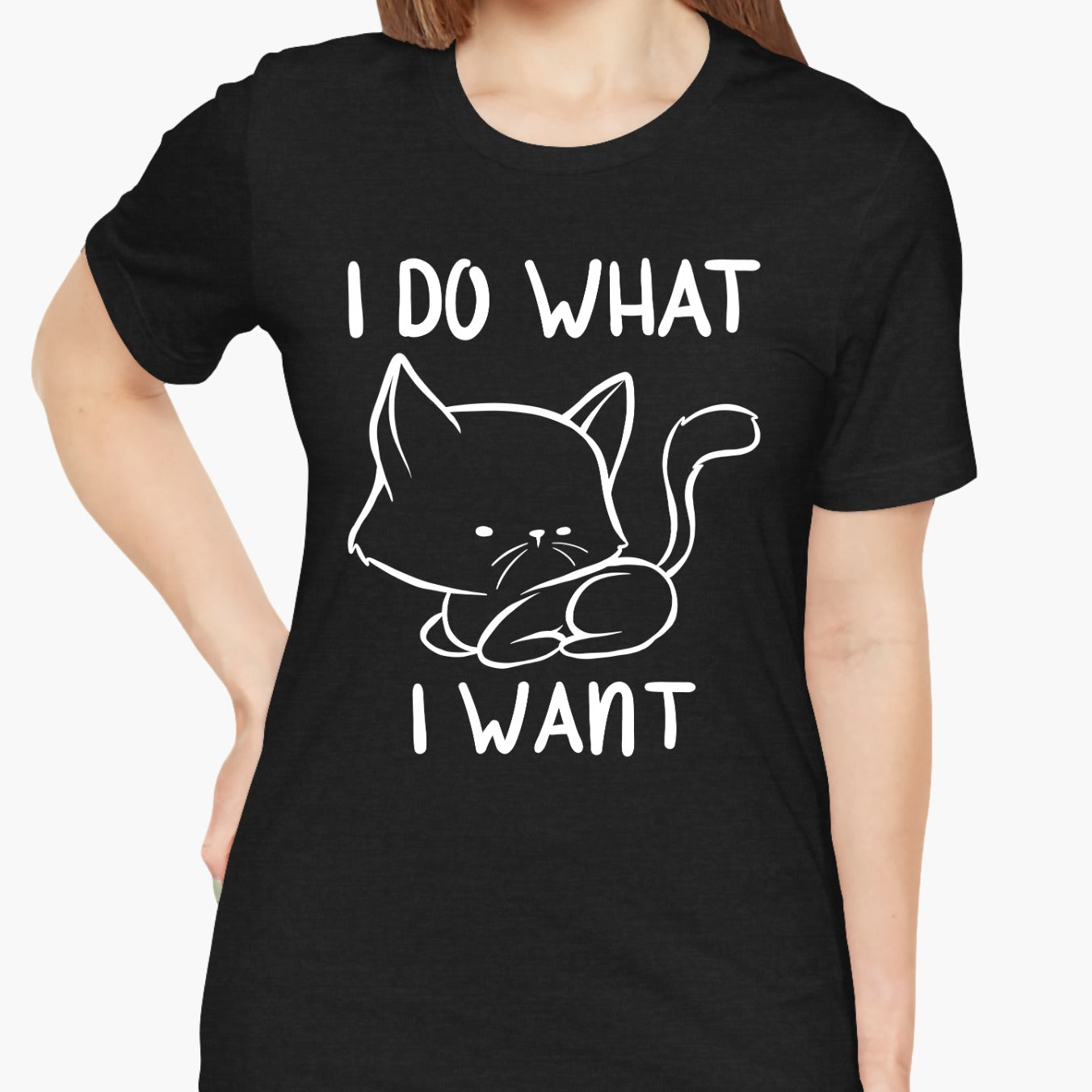 I Do What I Want Funny Cat Attitude Unisex T-Shirt