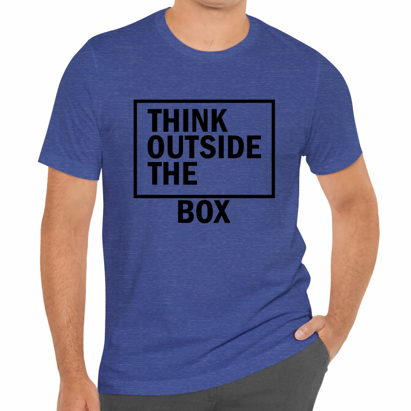 Think Outside The Box Funny Unisex T-Shirt