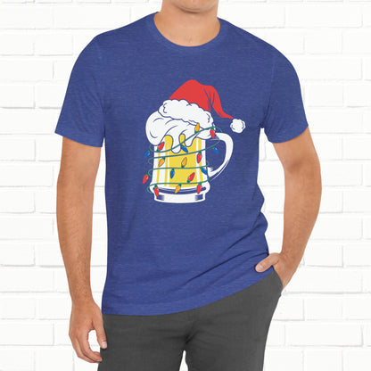 Christmas Beer And Lights Funny Unisex T-Shirt