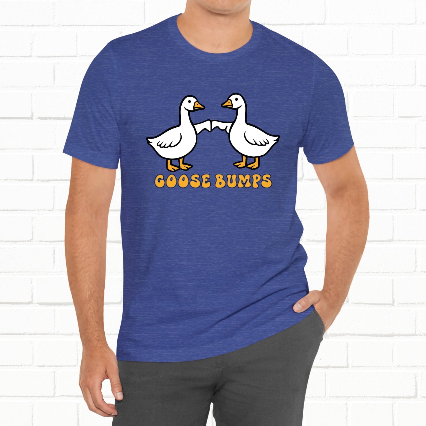 Goosebumps Ducks Geese Fist Pumping Funny Unisex Friendship Good Vibes T-shirt