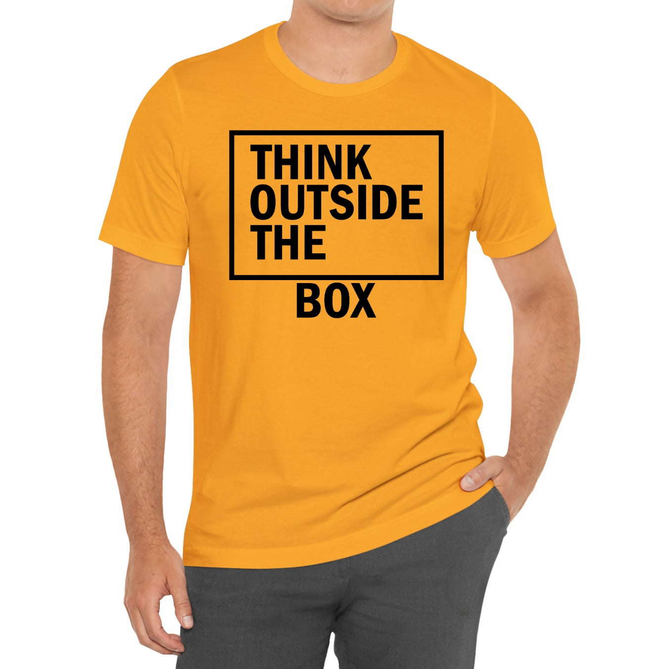 Think Outside The Box Funny Unisex T-Shirt