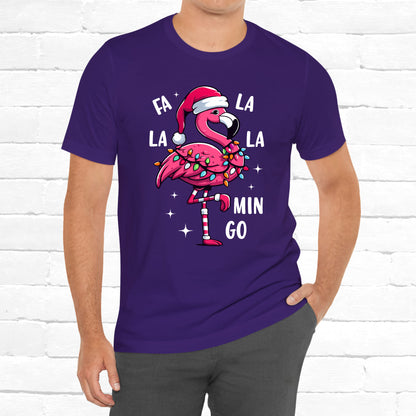 Fa La La-Mingo Funny Flamingo Unisex Christmas T-Shirt