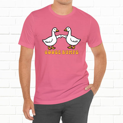 Goosebumps Ducks Geese Fist Pumping Funny Unisex Friendship Good Vibes T-shirt