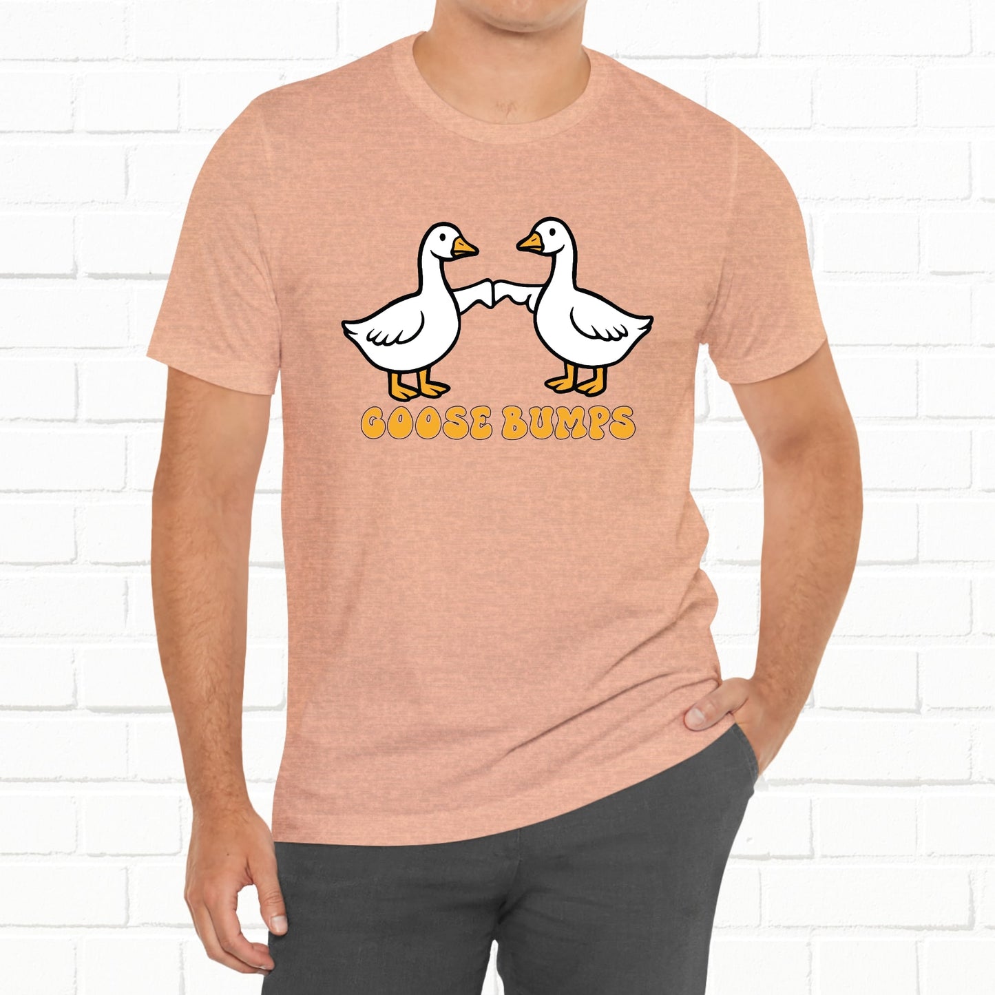Goosebumps Ducks Geese Fist Pumping Funny Unisex Friendship Good Vibes T-shirt