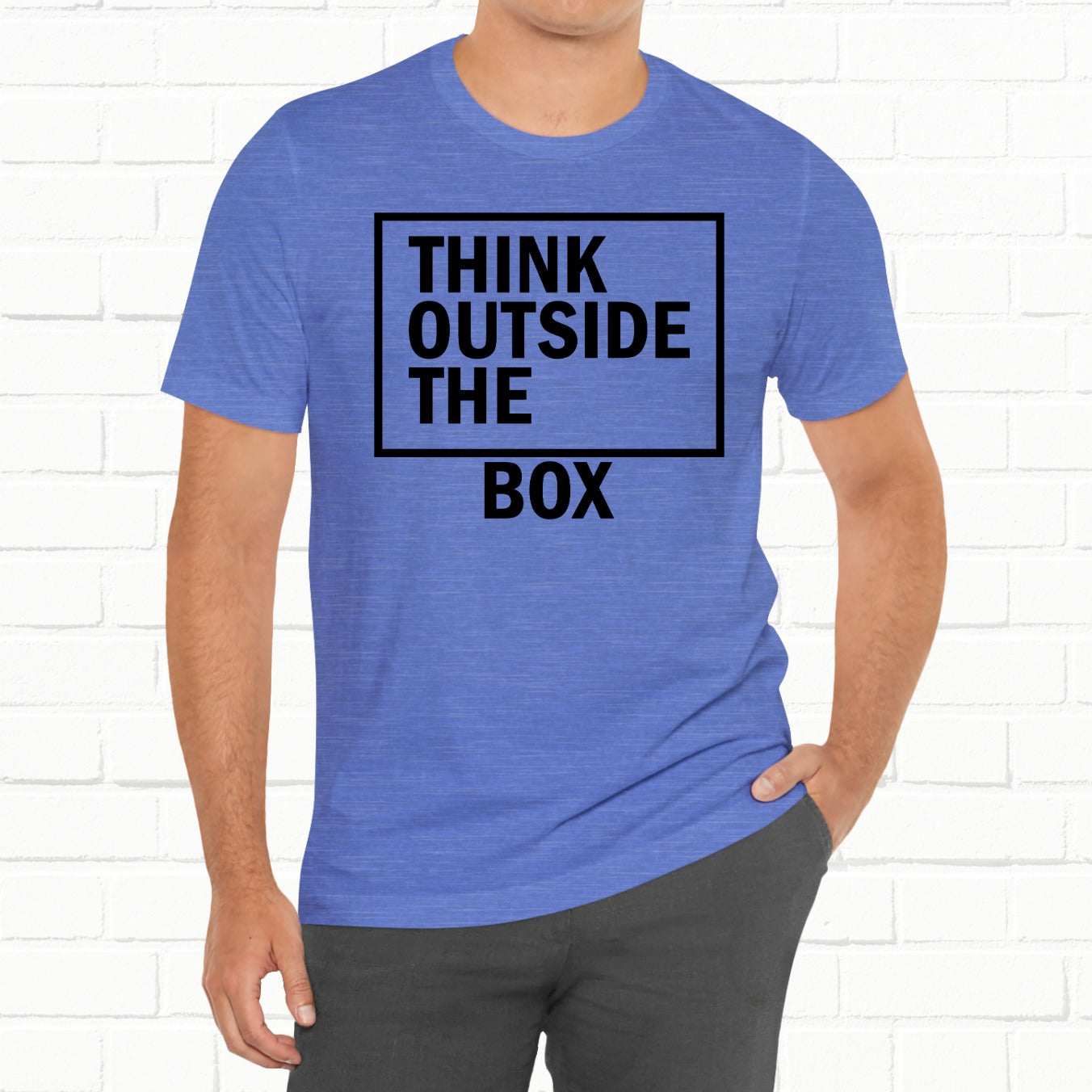 Think Outside The Box Funny Unisex T-Shirt