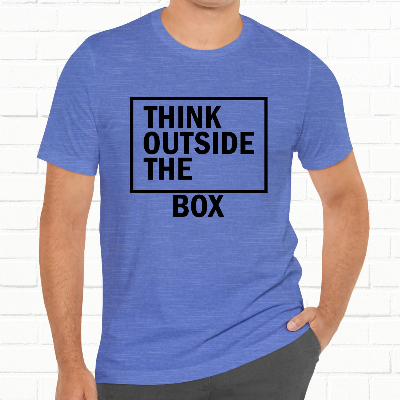 Think Outside The Box Funny Unisex T-Shirt
