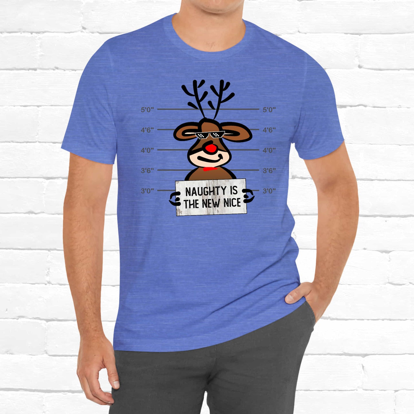 Reindeer Naughty Is The New Nice Funny Christmas Unisex T-Shirt